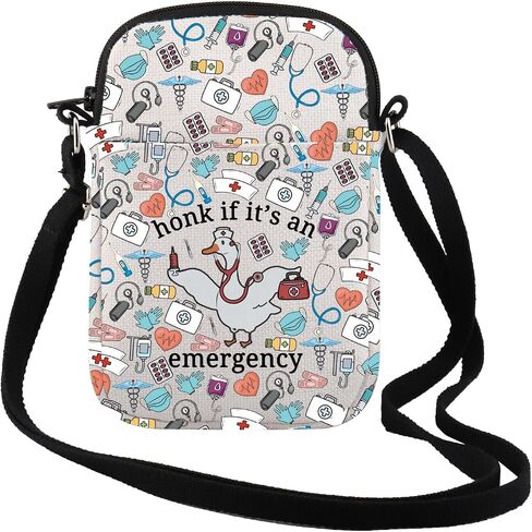 TSOTMO Funny Nurse Gift Honk If It's An Emergency Crossbody Bag RN Nurse EMT Doctor Gift for Women in Kuwait