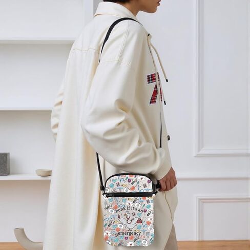 TSOTMO Funny Nurse Gift Honk If It's An Emergency Crossbody Bag RN Nurse EMT Doctor Gift for Women in Kuwait
