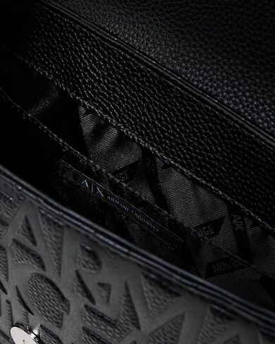 Armani Exchange Women's Liz Crossbody Bag Black , Matte Black, One Size in Kuwait