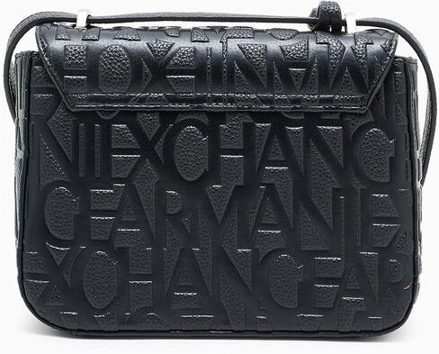 Armani Exchange Women's Liz Crossbody Bag Black , Matte Black, One Size in Kuwait
