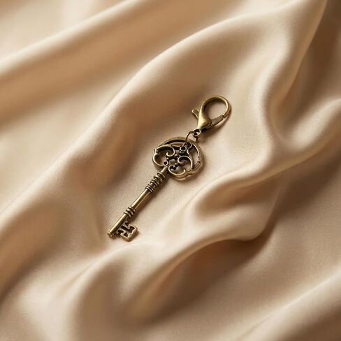 Vintage Bronze Key Keychain Y2K Classic Retro Style Skeleton Key Zinc Alloy Key Accessory for Bags Cars Ideal Gift for Men and Women in Saudi Arabia