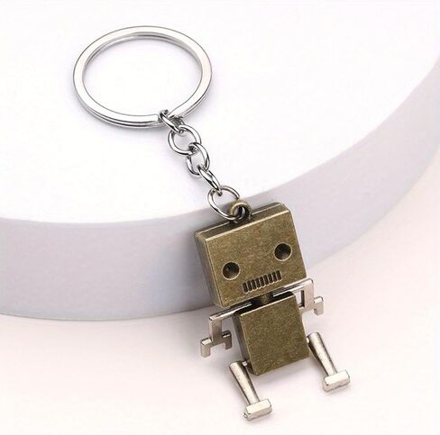 3PS Cute Movable Metal Robot Keychain keyring Fashion Figure Metal Key Chain Ring for Women Men Gift Charms Pendant in Kuwait