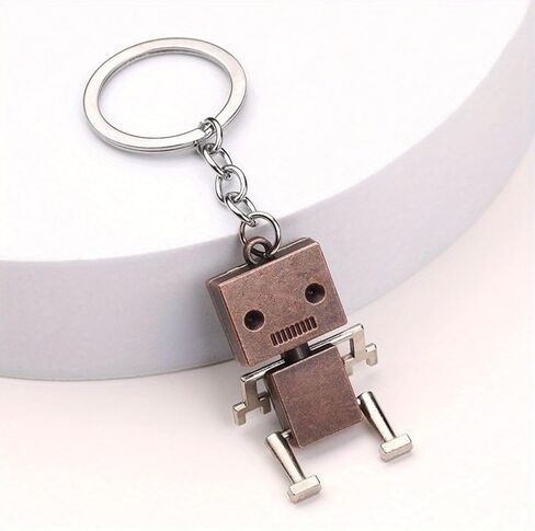 3PS Cute Movable Metal Robot Keychain keyring Fashion Figure Metal Key Chain Ring for Women Men Gift Charms Pendant in Kuwait