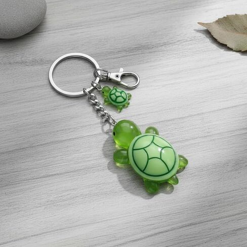 Turtle Keychain-Tortoise Keychains with Mother and Baby Bag Charms for Women, Ocean Key Chains Gifts for Animal Lovers,Girls,Friends,Family in Saudi Arabia