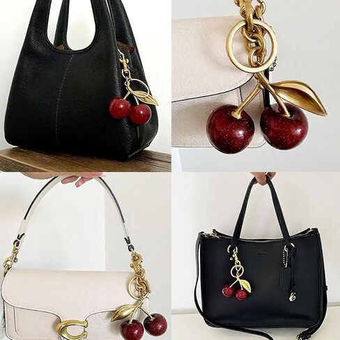 Cherry Bag Charms, Keychain Purse Charms for Handbags, Cherry Keychain for Women, Mothers Day Gifts, Birthday in Kuwait