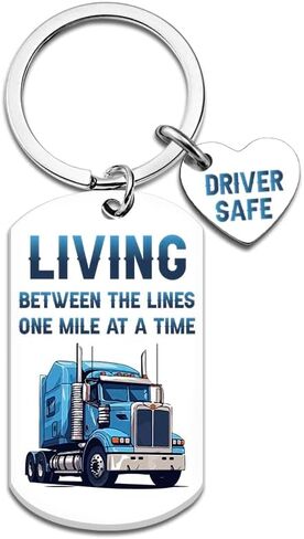 Truck Driver Gifts for Men Trucker Accessories for Truck Driver Keychain for Dad Husband Boyfriend Birthday Christmas Gifts Fathers Day Gift for Trucker Dad in Saudi Arabia