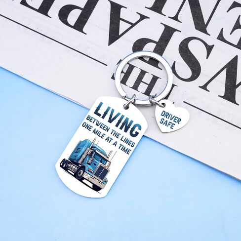 Truck Driver Gifts for Men Trucker Accessories for Truck Driver Keychain for Dad Husband Boyfriend Birthday Christmas Gifts Fathers Day Gift for Trucker Dad in Saudi Arabia