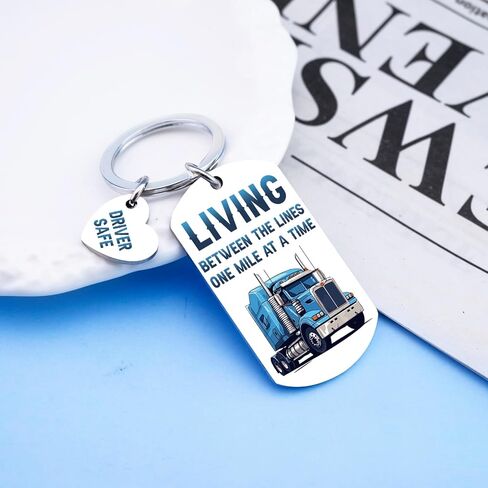 Truck Driver Gifts for Men Trucker Accessories for Truck Driver Keychain for Dad Husband Boyfriend Birthday Christmas Gifts Fathers Day Gift for Trucker Dad in Saudi Arabia