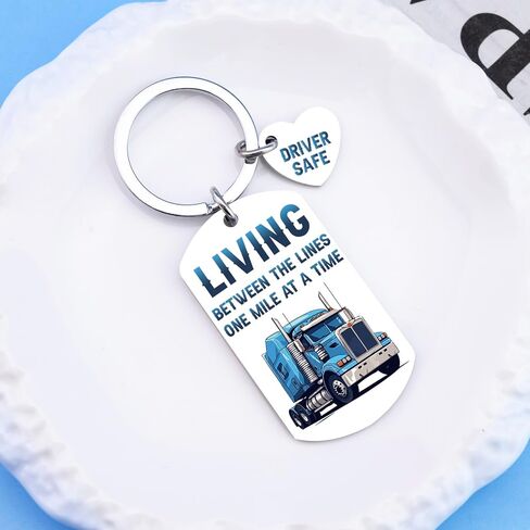 Truck Driver Gifts for Men Trucker Accessories for Truck Driver Keychain for Dad Husband Boyfriend Birthday Christmas Gifts Fathers Day Gift for Trucker Dad in Saudi Arabia