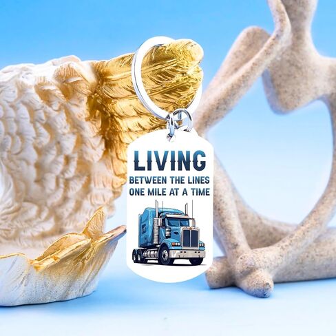 Truck Driver Gifts for Men Trucker Accessories for Truck Driver Keychain for Dad Husband Boyfriend Birthday Christmas Gifts Fathers Day Gift for Trucker Dad in Saudi Arabia