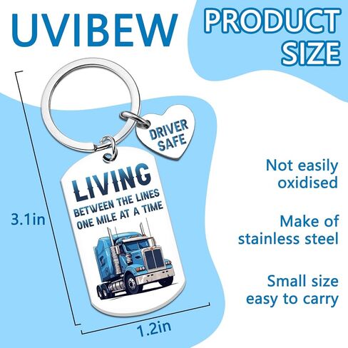 Truck Driver Gifts for Men Trucker Accessories for Truck Driver Keychain for Dad Husband Boyfriend Birthday Christmas Gifts Fathers Day Gift for Trucker Dad in Saudi Arabia
