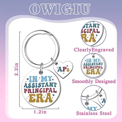 Assistant Principal Appreciation Gifts Assistant Principal Gifts for Women Men Principals Keychain School Principals Day Appreciation Gift for School Administrator in Saudi Arabia