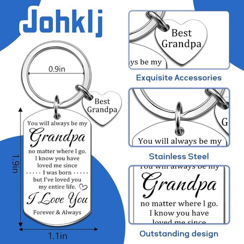 Grandpa Fathers Day Gift Cool Papa Gift For Grandpas From Granddaughter Grandfather Birthday Gifts Happy Birthday Grandpa Gifts For Fathers Day Christmas Best Grandfather Keychain in Saudi Arabia