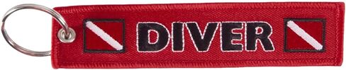 Polyester Embroidered Diver Keychain Lightweight Waterproof Diving Keyring for Scuba Enthusiasts Beach Holidays in Saudi Arabia