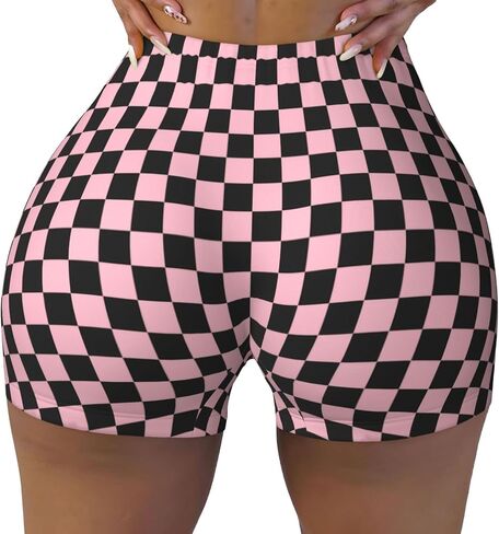 Women's High Waist Workout Shorts Sports Athletic Running Shorts for Hiking Biker Yoga Gym Biker in Saudi Arabia