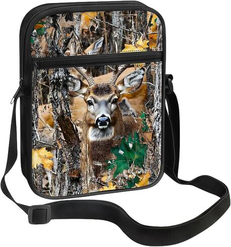 Crossbody Bags for Women & Men, Water-resistant Nylon Shoulder Purse, Small Messenger Bag for Travel & Concert-1F in Saudi Arabia