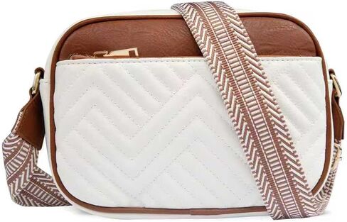 Square Vegan Leather Crossbody Bag for Women, 2.5L Capacity Casual Boho Shoulder Purse Sling Bag in Kuwait