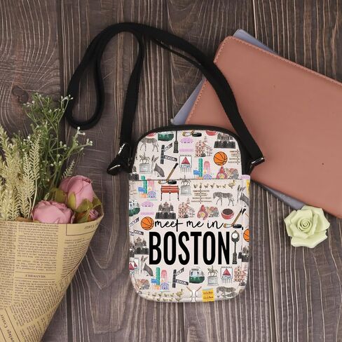 Lywjyb Birdgot Boston Crossbody Bag Boston Vacation Gift Moving to Boston Gift Boston Landmark Merch in Kuwait