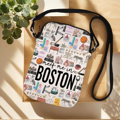 Lywjyb Birdgot Boston Crossbody Bag Boston Vacation Gift Moving to Boston Gift Boston Landmark Merch in Kuwait