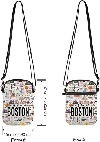 Lywjyb Birdgot Boston Crossbody Bag Boston Vacation Gift Moving to Boston Gift Boston Landmark Merch in Kuwait