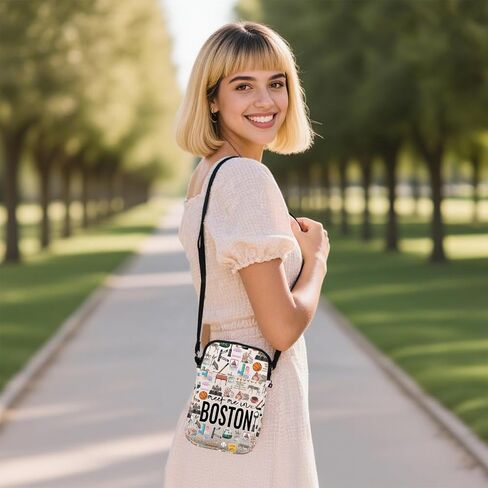 Lywjyb Birdgot Boston Crossbody Bag Boston Vacation Gift Moving to Boston Gift Boston Landmark Merch in Kuwait