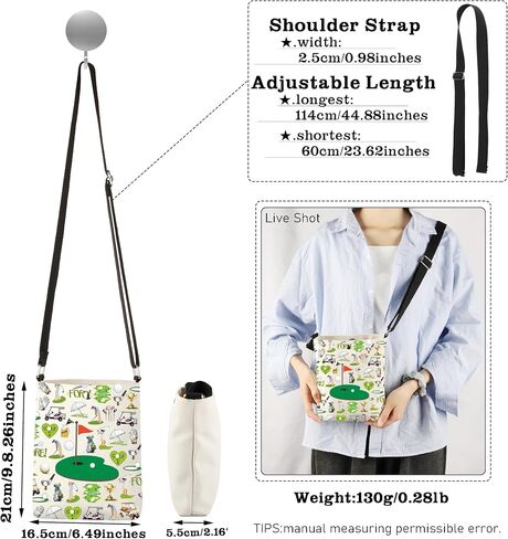 CMNIM Golf Gifts أفضل أفكار لاعب الجولف للتدريب على ممارسة الجولف حقيبة كروس لمشجعي الجولف هدايا نادي الجولف لزملاء العمل والمدرب in Kuwait