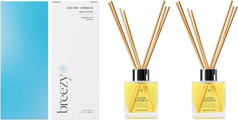 Doctor Aromas Premium Reed Diffuser Diffuser Glass Jar Set Elegant Scent for Home, Room or Bathroom and Fresh Air Scent Lasting Home Fragrance Over 90 Days (Pack of 1, Hope) in Saudi Arabia