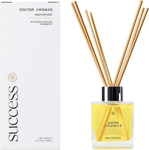 Doctor Aromas Premium Reed Diffuser Diffuser Glass Jar Set Elegant Scent for Home, Room or Bathroom and Fresh Air Scent Lasting Home Fragrance Over 90 Days (Pack of 1, Hope) in Saudi Arabia