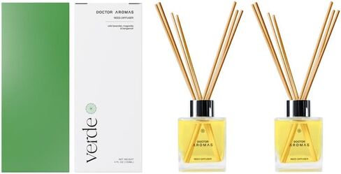 Doctor Aromas Premium Reed Diffuser Diffuser Glass Jar Set Elegant Scent for Home, Room or Bathroom and Fresh Air Scent Lasting Home Fragrance Over 90 Days (Pack of 1, Hope) in Saudi Arabia
