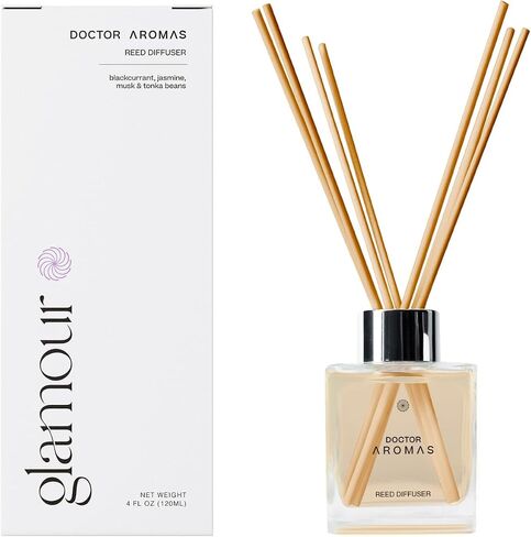 Doctor Aromas Premium Reed Diffuser Diffuser Glass Jar Set Elegant Scent for Home, Room or Bathroom and Fresh Air Scent Lasting Home Fragrance Over 90 Days (Pack of 1, Hope) in Saudi Arabia