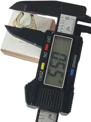 Gigi&Jen Make it happen Horseshoe Ring with Cubic Zirconia,14k Gold Plated over 925 Sterling Silver in Saudi Arabia