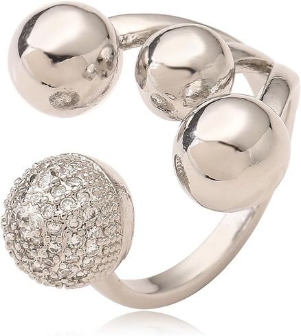 14K Gold Plated Unique Design Ball Shape Chunky Rings For Women Statement Party Jewelry in Saudi Arabia