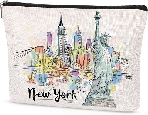 Italy Makeup Bag Gifts for Women, Italy Souvenirs, Travel Essentials Cosmetic Pouch Waterproof Linen Toiletry Organizer, Italian Themed Gifts for Travelers Wife Mom Friends Teacher Coworker in Saudi Arabia