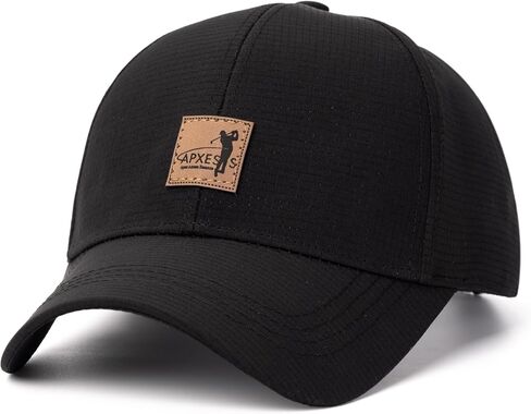 Mens Golf Hat, Adjustable Performance Sports Cap, Breathable Laser-Hole Dad Hat, Moisture Wicking Gym Cap in Saudi Arabia