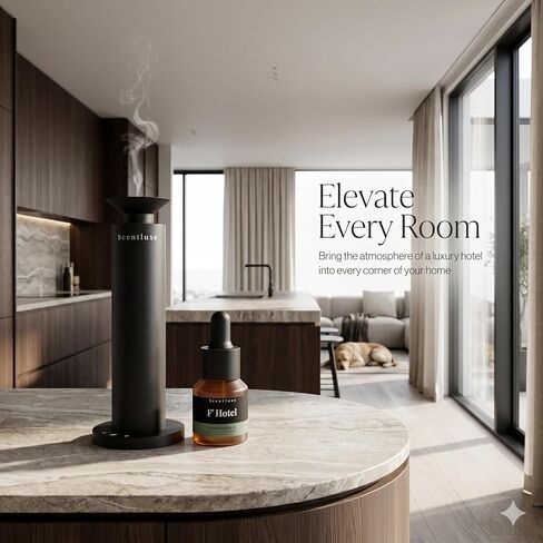 F' Hotel Waterless Oil for Aromatherapy Diffusers - Inspired by Four Season Hotel Home Luxury Scents, Premium Fragrance Oil for Ultrasonic and Waterless Diffusers and Crafting - 15 mL in Saudi Arabia