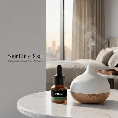 F' Hotel Waterless Oil for Aromatherapy Diffusers - Inspired by Four Season Hotel Home Luxury Scents, Premium Fragrance Oil for Ultrasonic and Waterless Diffusers and Crafting - 15 mL in Saudi Arabia