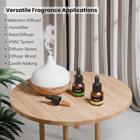 F' Hotel Waterless Oil for Aromatherapy Diffusers - Inspired by Four Season Hotel Home Luxury Scents, Premium Fragrance Oil for Ultrasonic and Waterless Diffusers and Crafting - 15 mL in Saudi Arabia