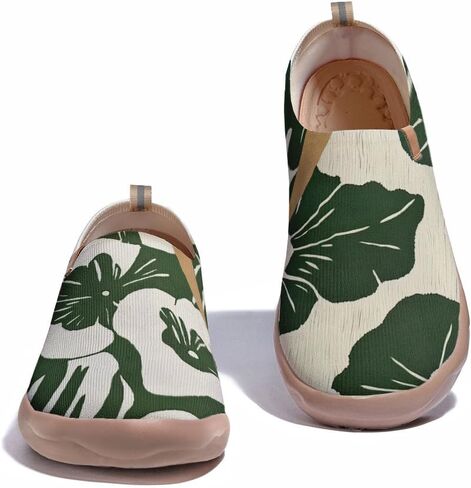 Women's Slip Ons Lightweight Flats Sneakers Walking Casual Loafers Art Painted Travel Shoes in Saudi Arabia