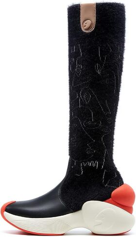 UIN Women's Platform Fashion Boots Comfortable Chunky Art Travel Shoes Bilbao in Kuwait