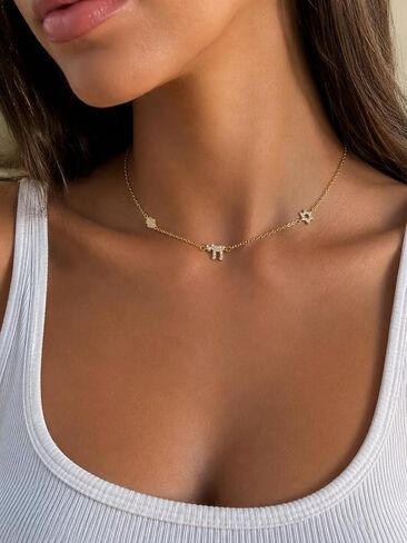 Made in Israel 14K Gold Plated Star of David Chai Hamsa Choker CZ Necklace – Jewish Blessing Pendant for Women, Gold Color, Gift For Bat Mitzva Blessing in Saudi Arabia