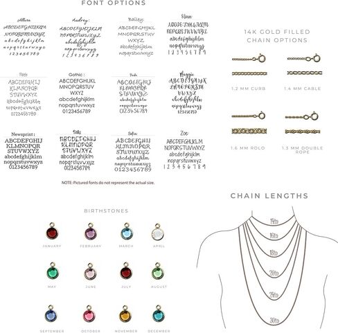 14K Gold Filled Personalized Name Birthstone Necklace - Mother's Day Birthstone Jewelry - Mom or New Grandma Pendant for Christmas in Saudi Arabia