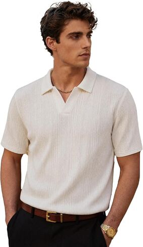 Men's Short Sleeve Oversized Striped T-Shirt, Loose Fit Streetwear Tee Casual Crewneck Tops in Saudi Arabia