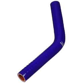 HPS HTSEC45-075-BLUE Silicone High Temperature 4-ply Reinforced 45 degree Elbow Coupler Hose, 100 PSI Maximum Pressure, 4" Leg Length on each side, 3/4" ID, Blue