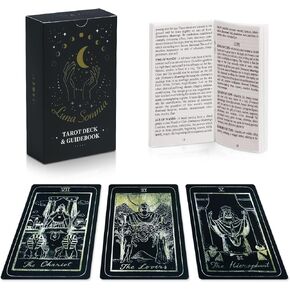 Bowear Tarot Cards for Beginners, Simple & Intuitive Tarot Cards Deck Fortune Telling Game Divination Tools for Expert Readers, Smooth Cardstock with Oracle Cards Decks (Rainbow)