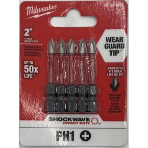 MILWAUKEE Shockwave 2" PH1 5PK (48-32-4638)