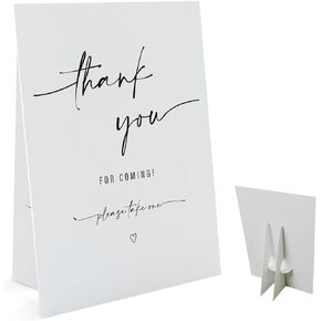 Thank You for Coming Please Take One Sign(8 x 11 Inch Table Sign with Holder) Wedding Shower Bridal Shower or Baby Shower Favors for Guests-WEEDS02