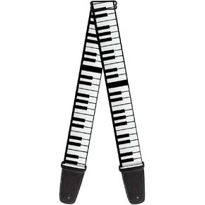 Buckle-Down Guitar Strap Piano Keys 2 Inches Wide