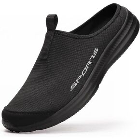 DimaiGlobal Mens Slippers with Arch Support Casual Mules Clog Open Back Shoes Comfort Slip-On Walking Loafer Indoor Outdoor House Shoes