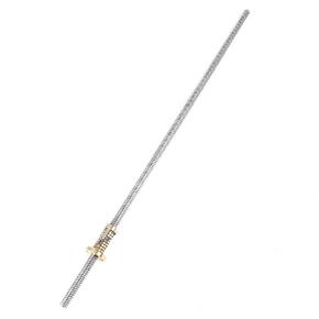 T8 Threaded Rod Screw, creality Screw tr8x8 Screw 800mm with Anti Backlash, Spring Loaded Stainless Steel Nut for 3D Printer(400mm)