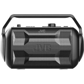 JVC Rover Portable Indoor/Outdoor Bluetooth Speaker, 30 Watts Powerful Sound, 30 Hours Battery, IPX4 Water Resistant, USB Port and Microphone/Guitar Input - XSS521PB (Black)